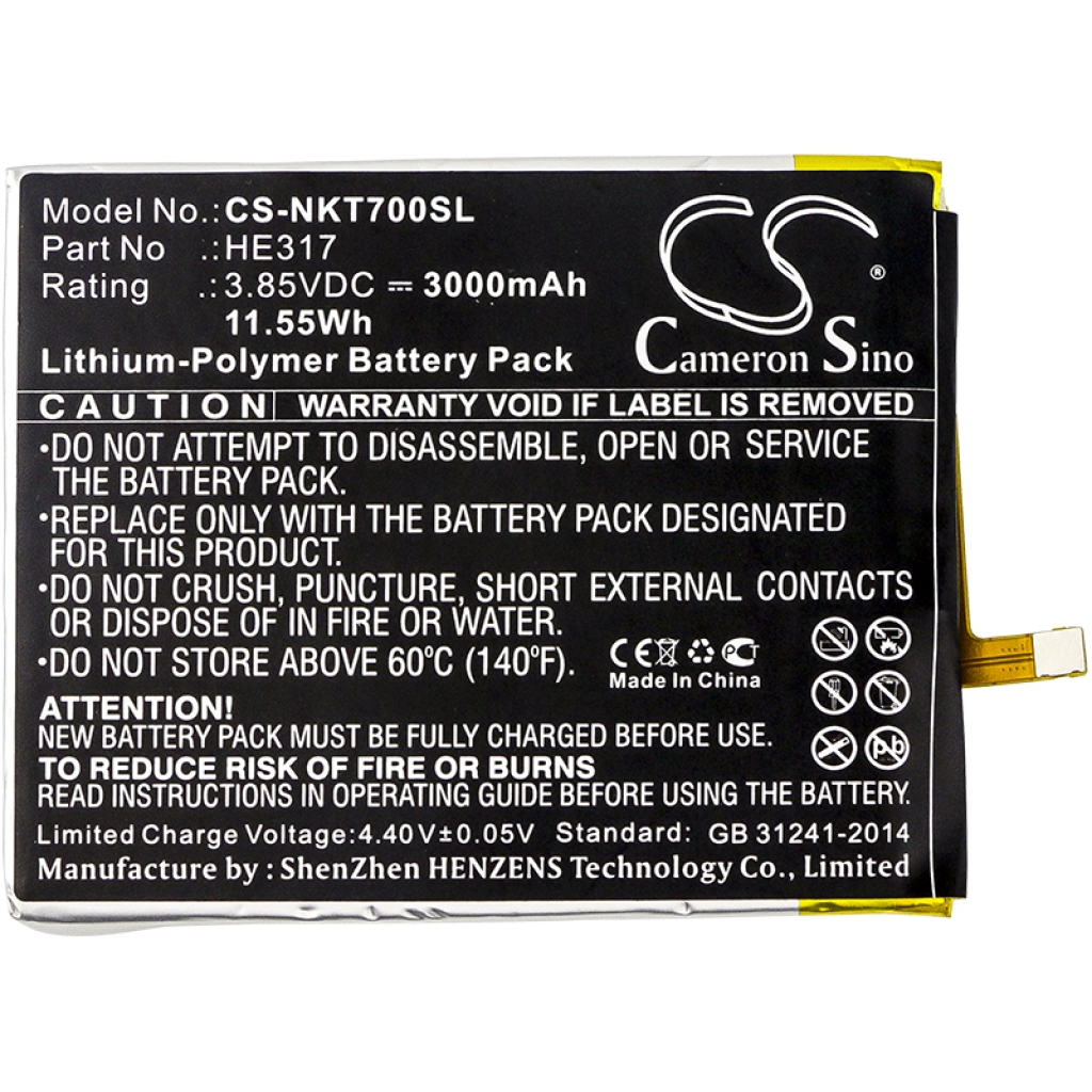 Baterija za mobilni telefon Nokia 7 (CS-NKT700SL)