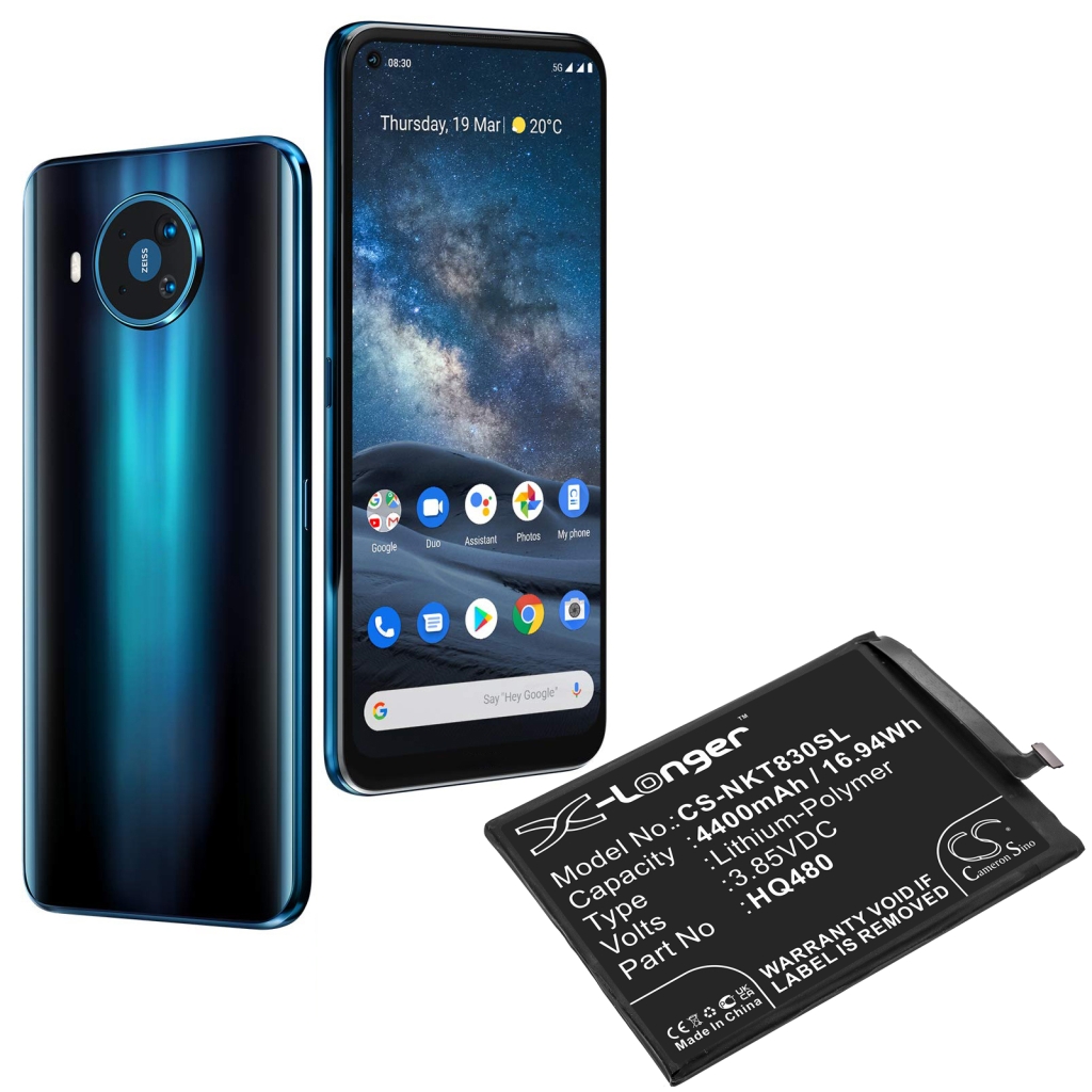 Kompatibilna zamjena baterije za Nokia HQ480