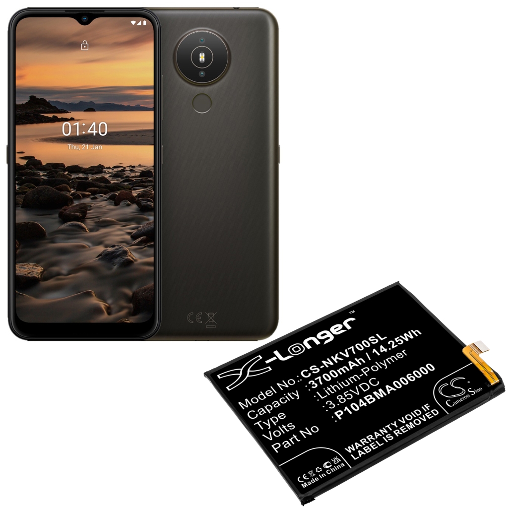 Kompatibilna zamjena baterije za Nokia P104BMA006000