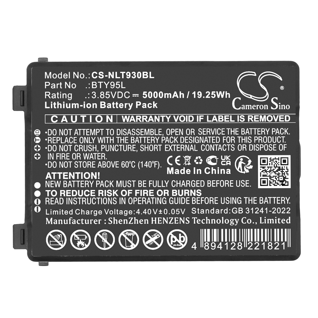 Compatible battery replacement for Newland BTY95L