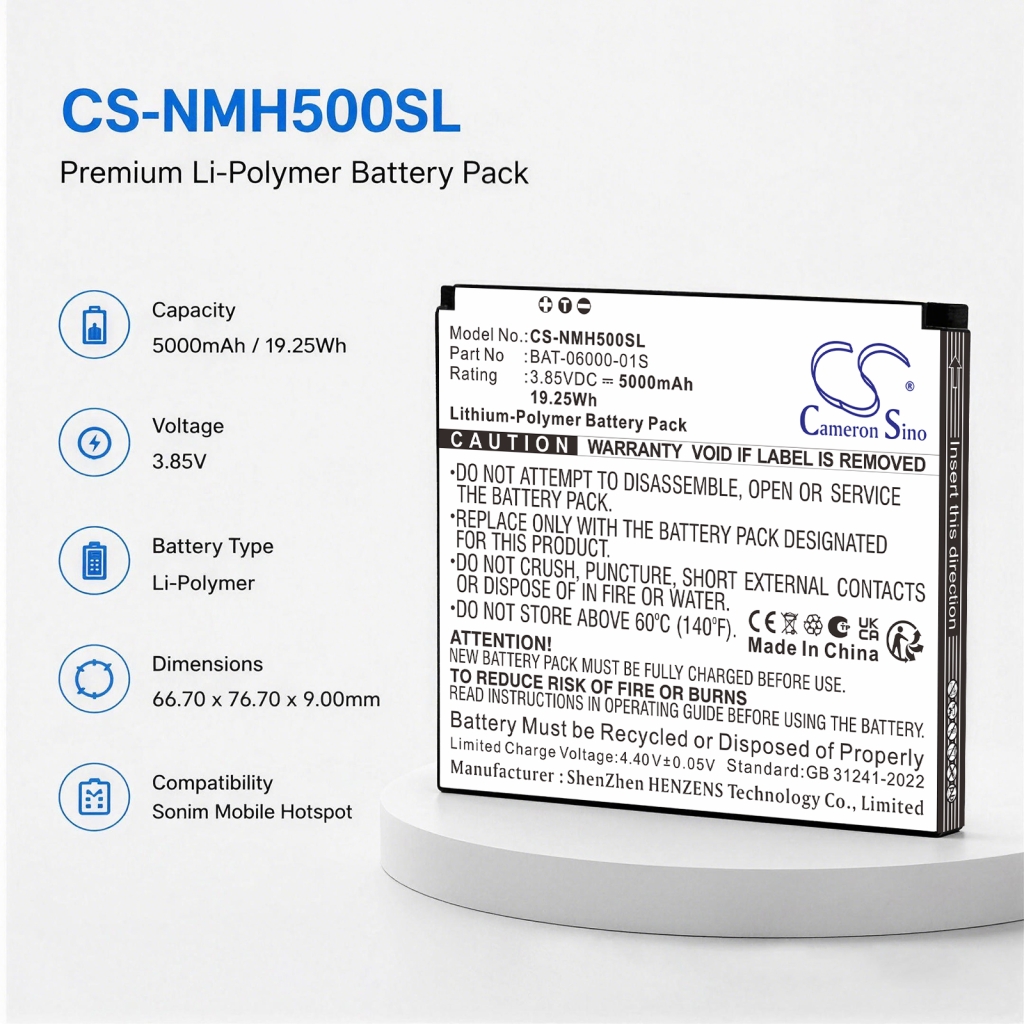 Baterija kompatibilno s Sonim CS-NMH500SL