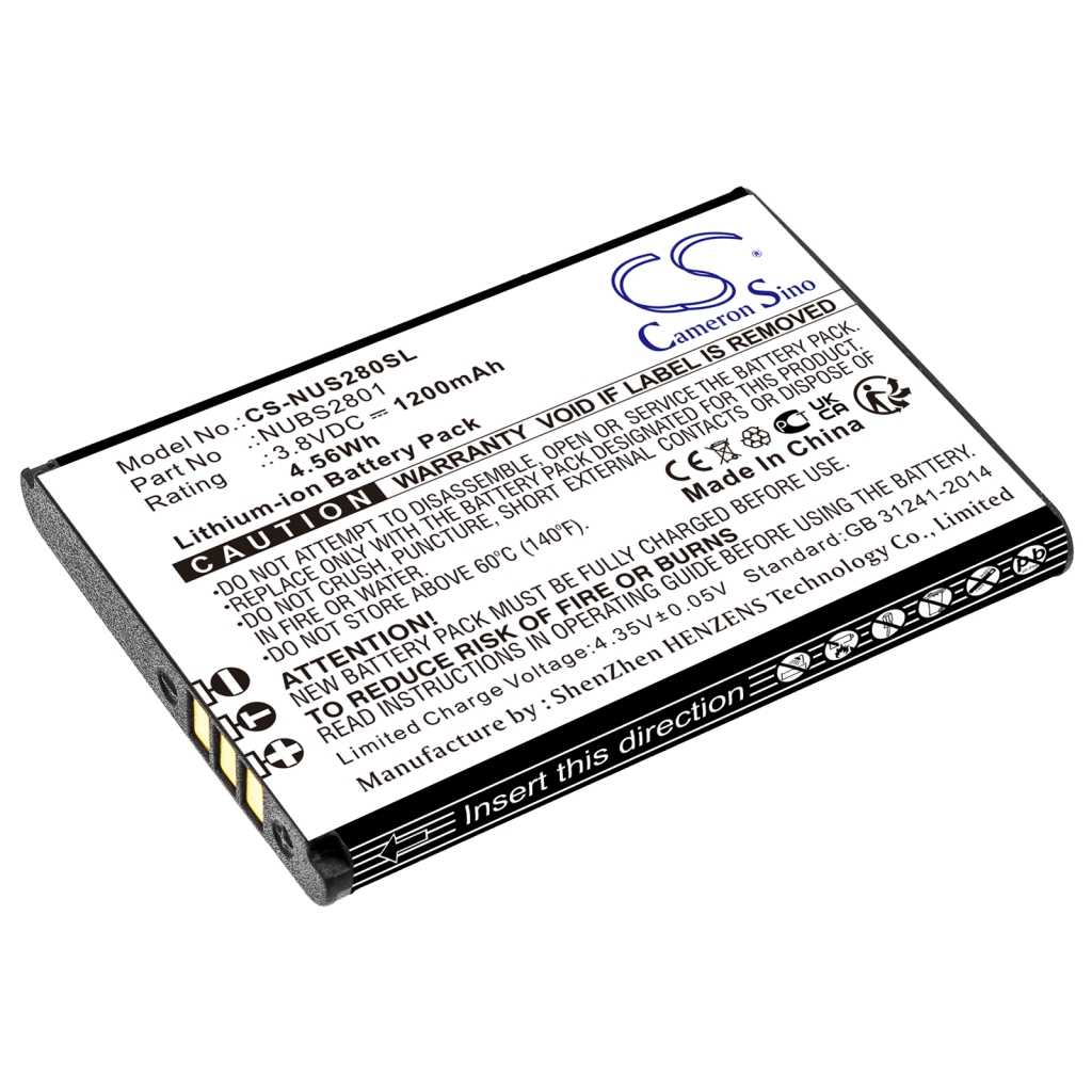 Baterija za mobilni telefon Nuu S2801L (CS-NUS280SL)