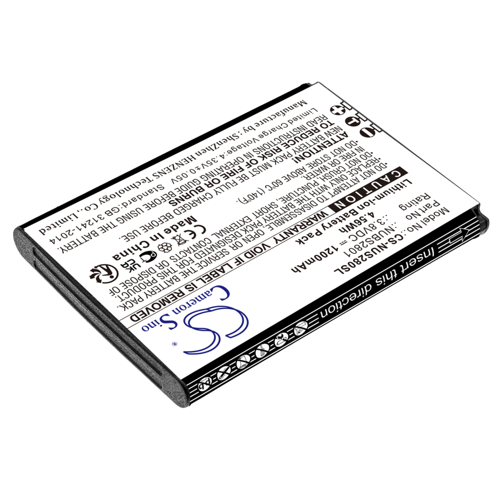 Baterija za mobilni telefon Nuu S2801L (CS-NUS280SL)