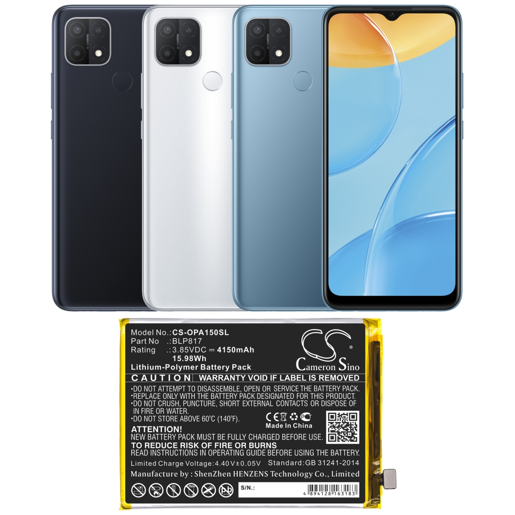 Kompatibilna zamjena baterije za OPPO BLP817