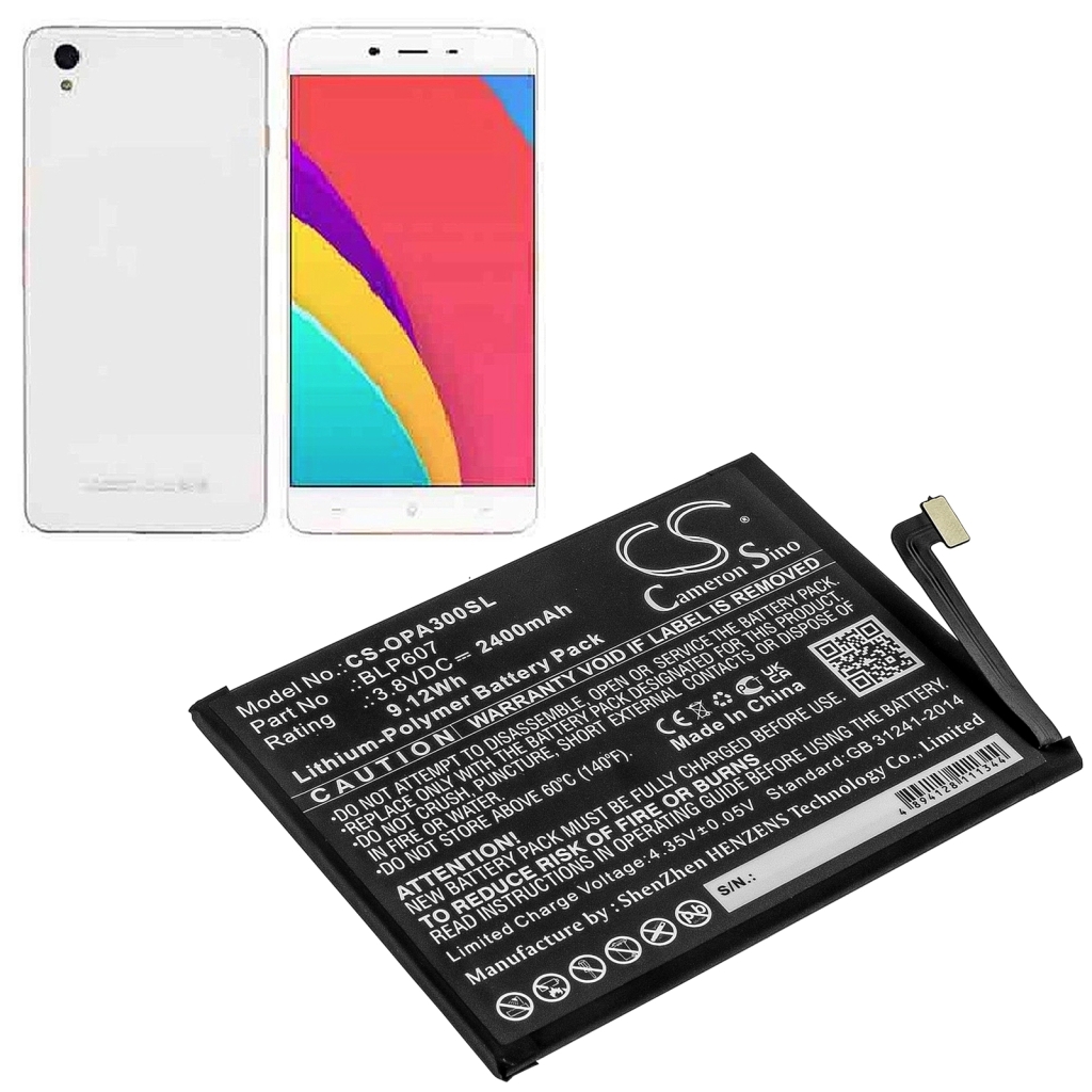 Kompatibilna zamjena baterije za OPPO BLP607