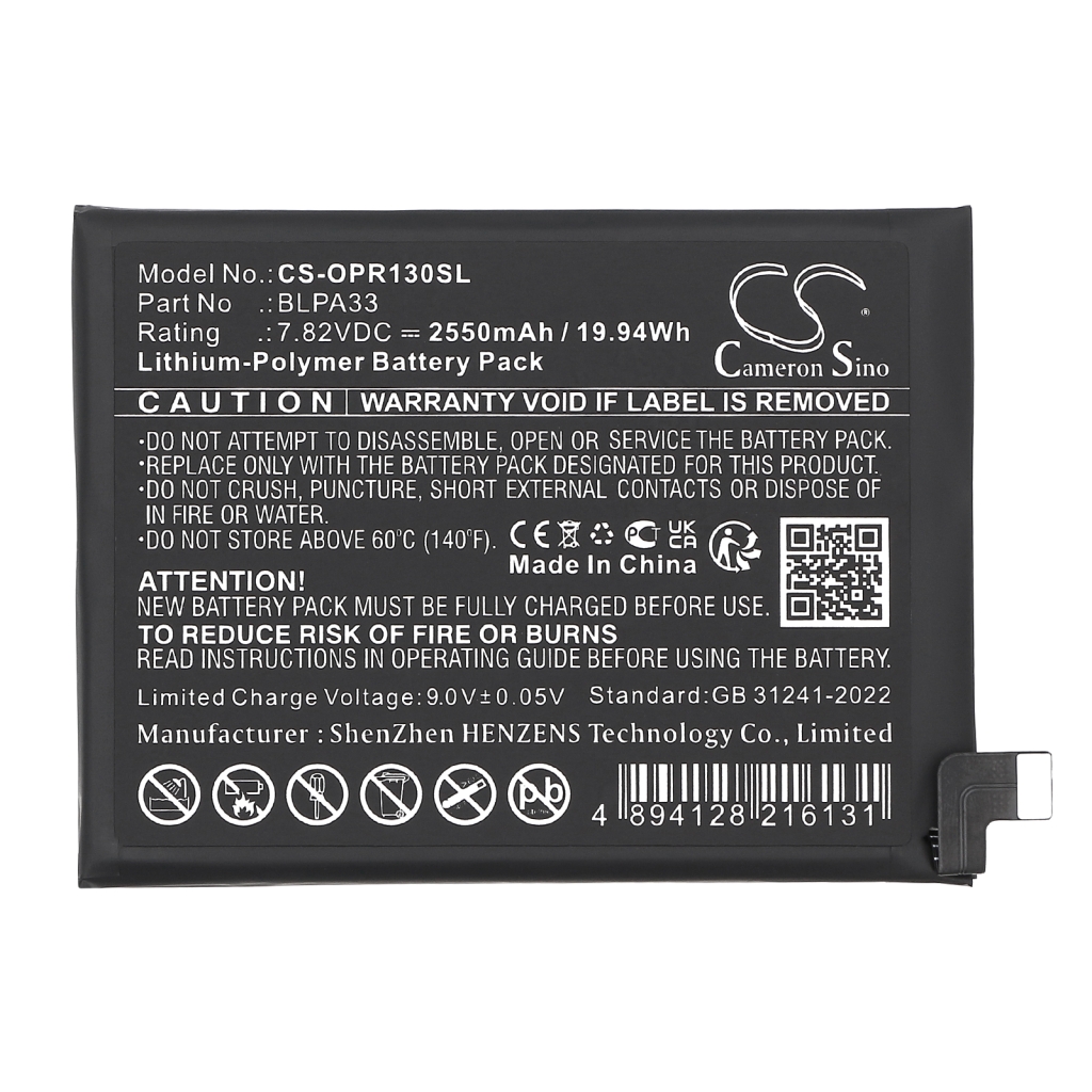Mobile Phone Battery Oneplus CS-OPR130SL