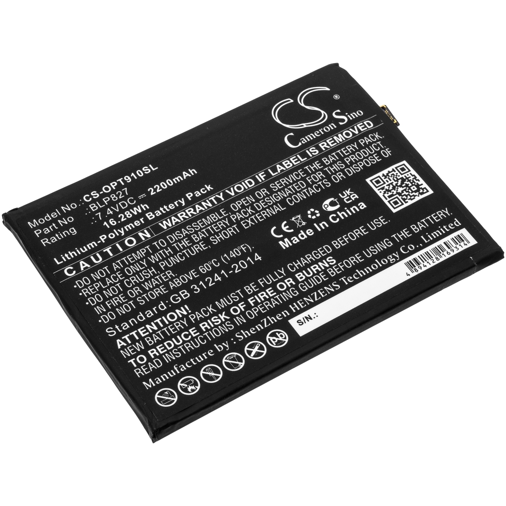 Kompatibilna zamjena baterije za Oneplus BLP827
