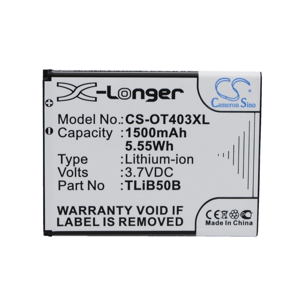 Kompatibilna zamjena baterije za Alcatel CAB60B0000C2,CAB60B0001C2,TLIB50B