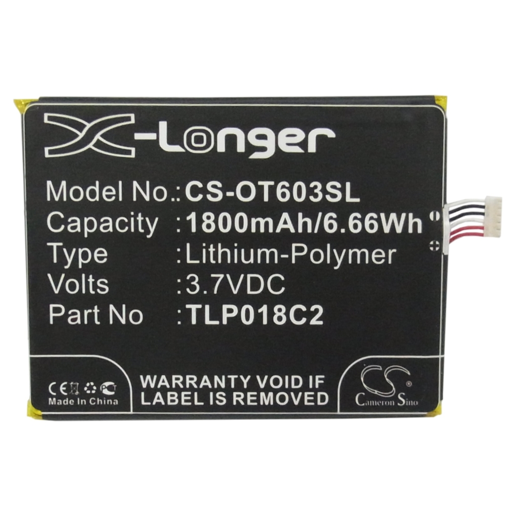 Kompatibilna zamjena baterije za Alcatel TLP018C2,TLP018C4
