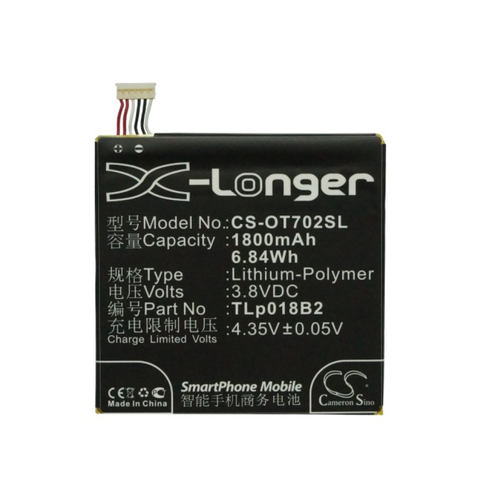 Baterija za mobilni telefon Alcatel OT-7024 (CS-OT702SL)