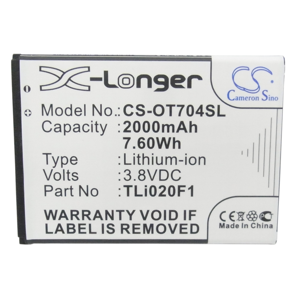 Baterija za mobilni telefon TCL OT-5017 (CS-OT704SL)