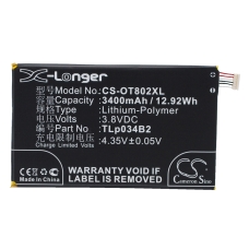 Kompatibilna zamjena baterije za Alcatel TLP034B1,TLP034B2