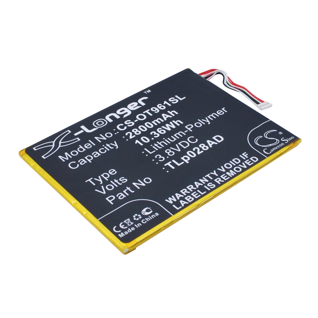 Kompatibilna zamjena baterije za Alcatel TLP028AC,TLP028AD,TLP034B