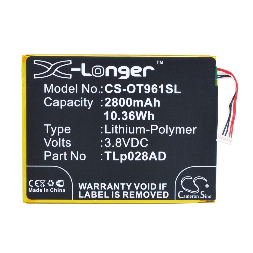 Kompatibilna zamjena baterije za Alcatel TLP028AC,TLP028AD,TLP034B
