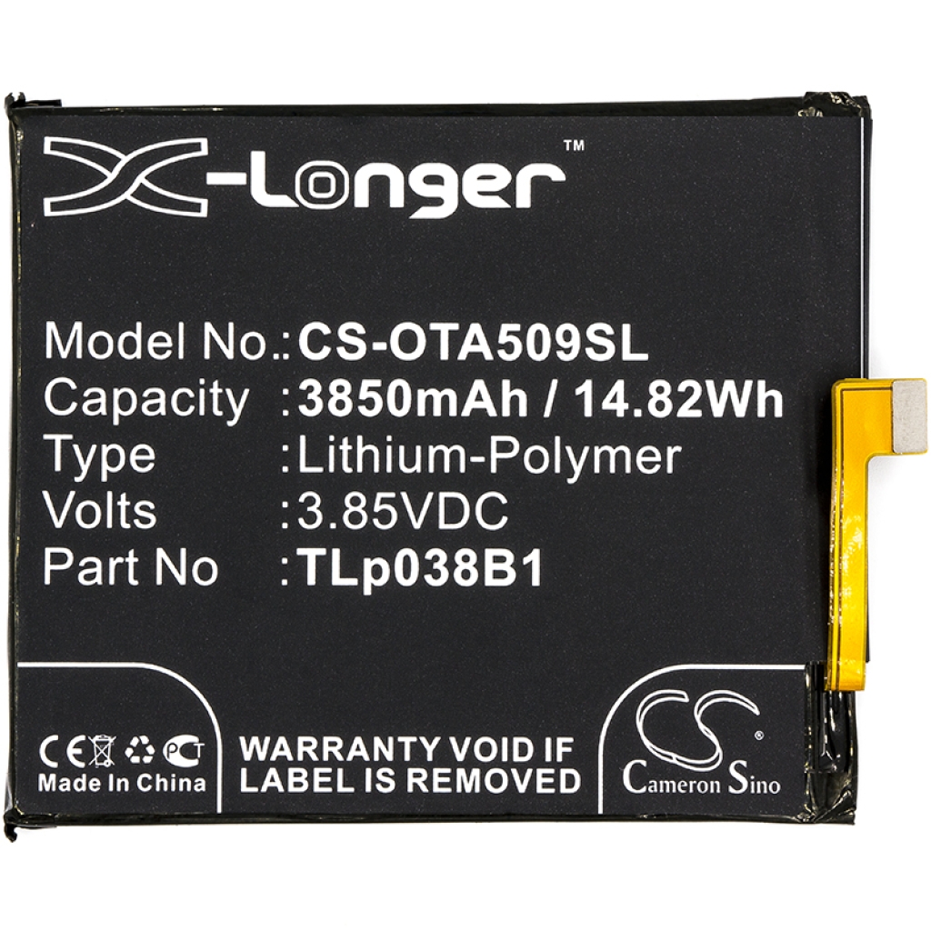 Kompatibilna zamjena baterije za Alcatel CAC3860004C1,TLP038B1