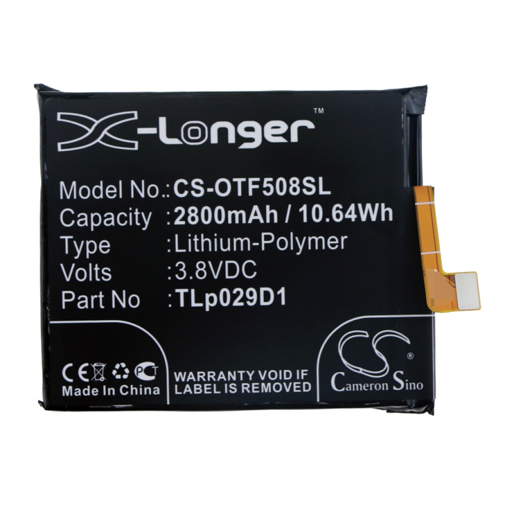 Kompatibilna zamjena baterije za Alcatel TLP029D1