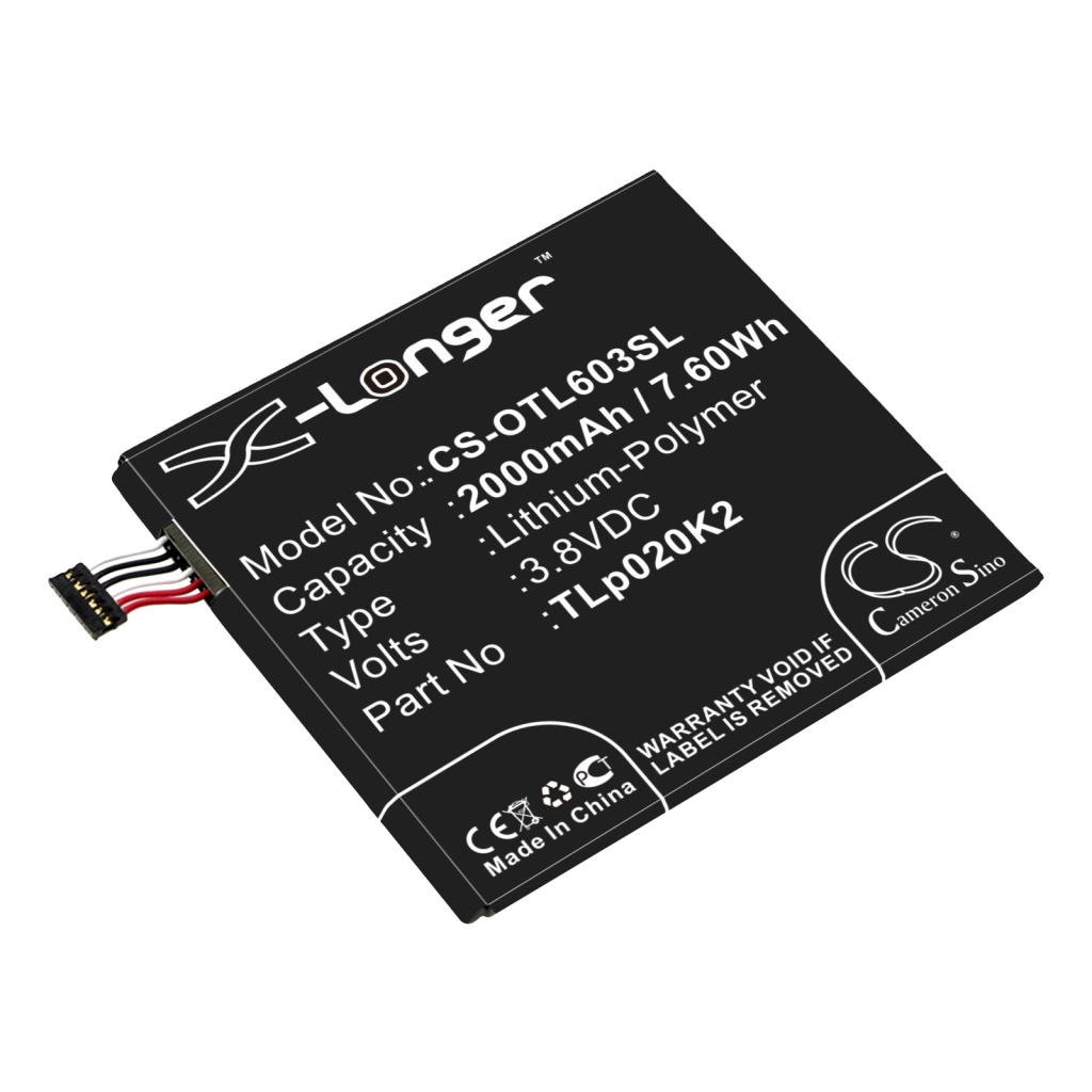 Kompatibilna zamjena baterije za Alcatel C2000023C2,TLP020K2
