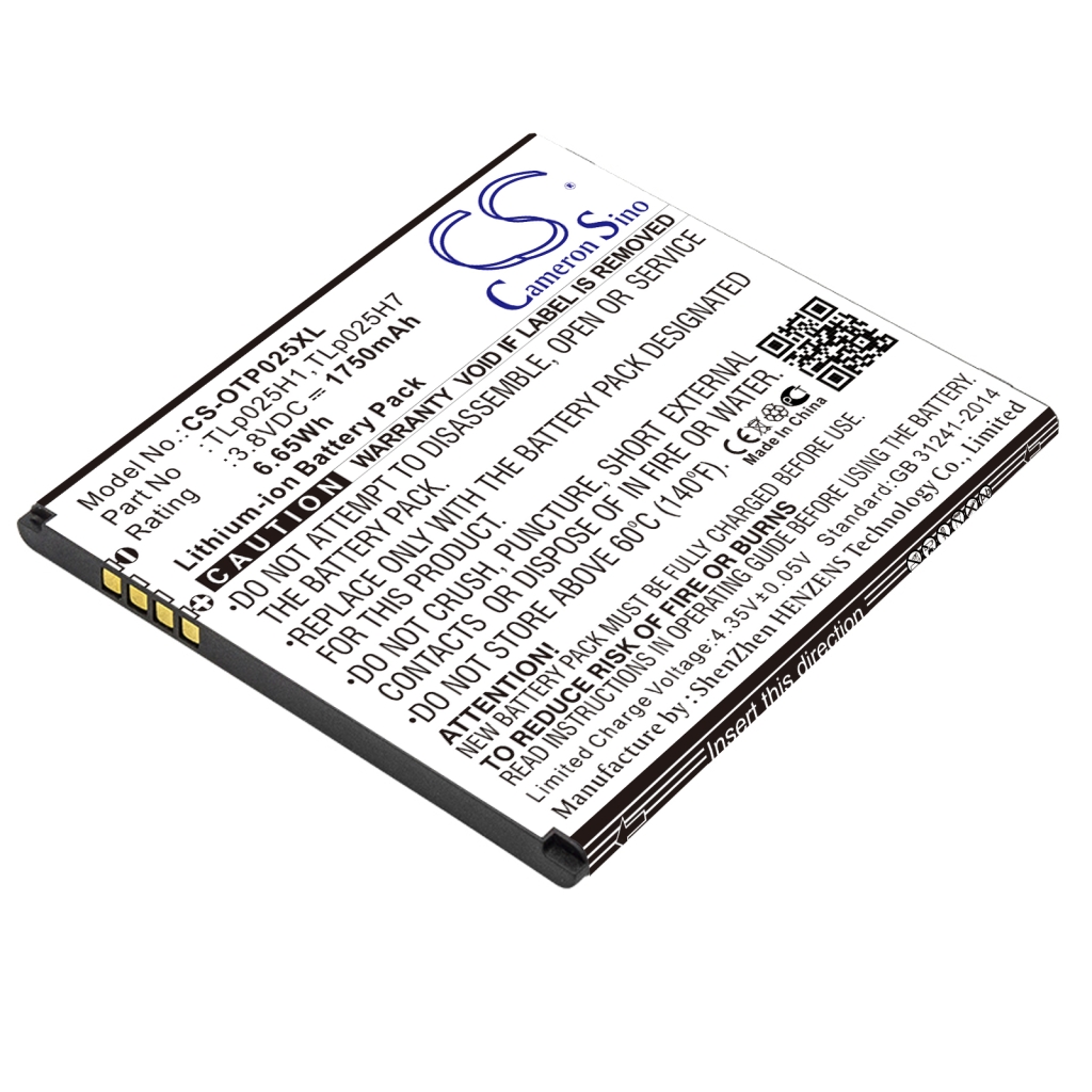 Baterija za mobilni telefon Alcatel CS-OTP025XL