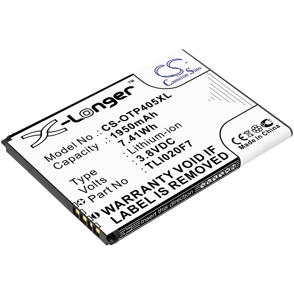 Baterija za mobilni telefon Alcatel CS-OTP405XL