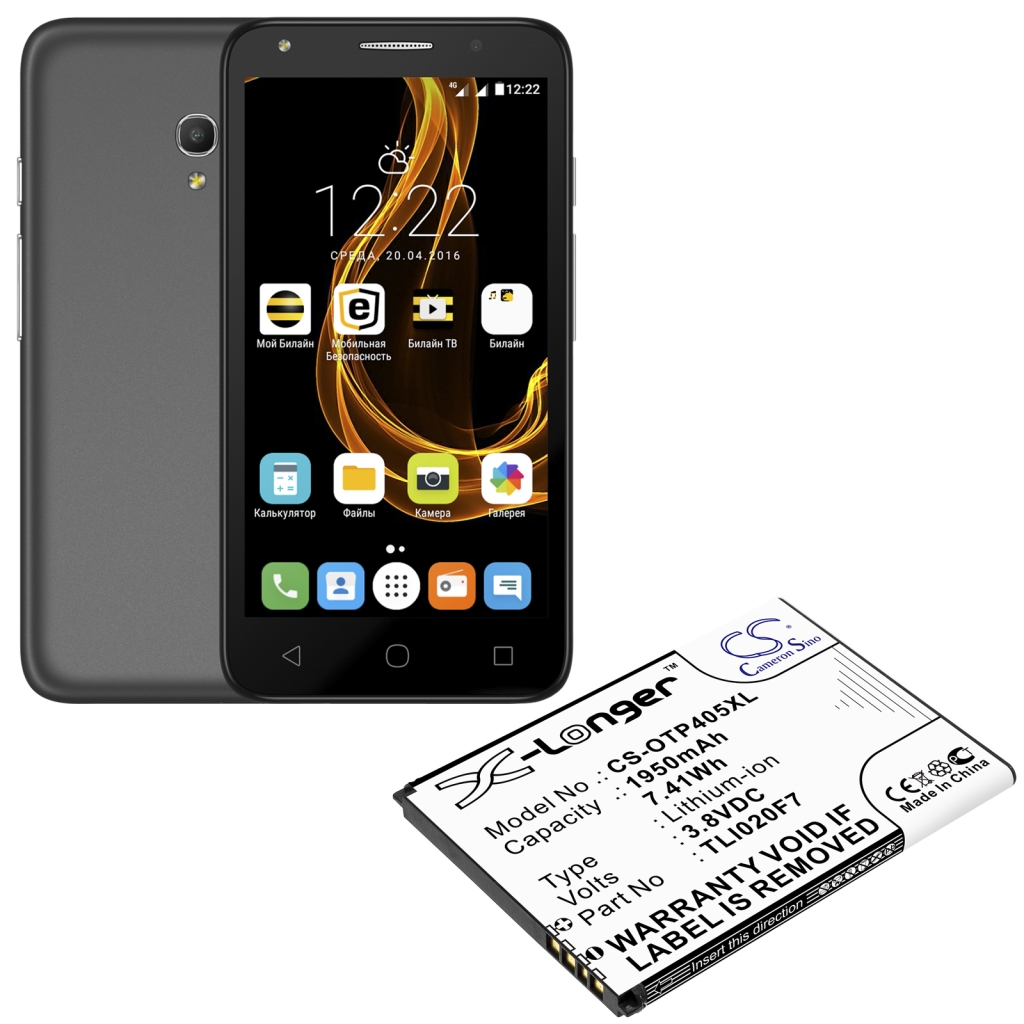 Baterija za mobilni telefon Alcatel CS-OTP405XL