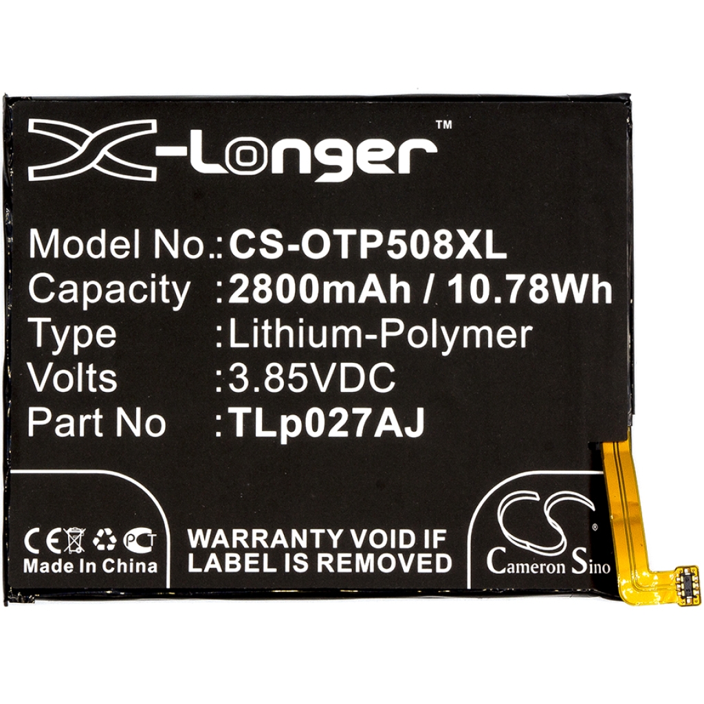 Kompatibilna zamjena baterije za Alcatel CAC2710009CJ,TLP027AJ