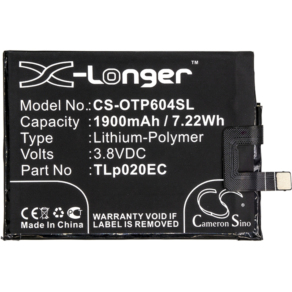 Kompatibilna zamjena baterije za Alcatel TLP020EC
