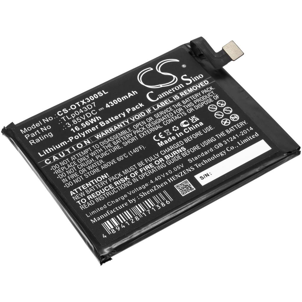 Baterija za mobilni telefon Alcatel CS-OTX300SL