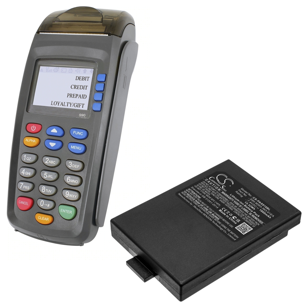 Baterija za terminal za plaćanje Pax S90 3G (CS-PAS910BL)