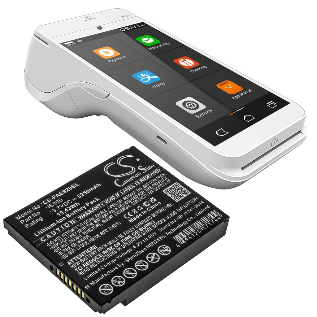 Baterija za terminal za plaćanje Pax A920C (CS-PAS920BL)