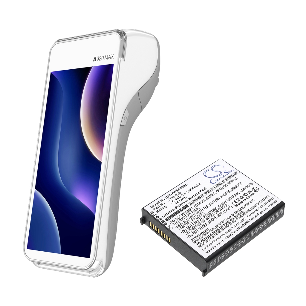 Baterija za terminal za plaćanje Pax A920 MAX (CS-PAX920BL)