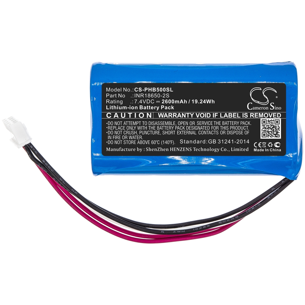 Kompatibilna zamjena baterije za Philips INR18650-2S
