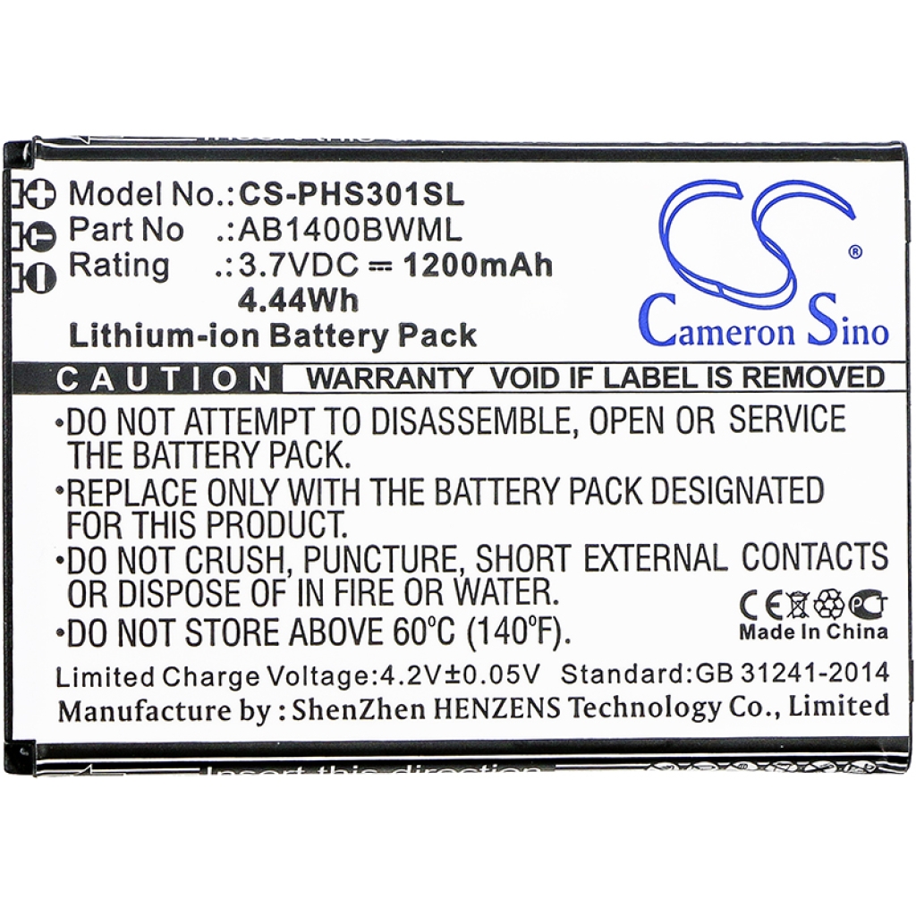 Battery compatible with Philips