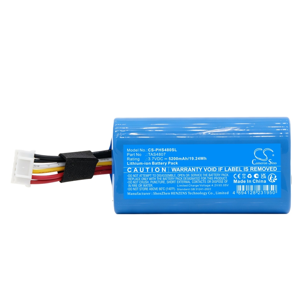 Baterije kompatibilno s Philips S4807 Waterproof Wireless Bluetooth Speaker CS-PHS480SL