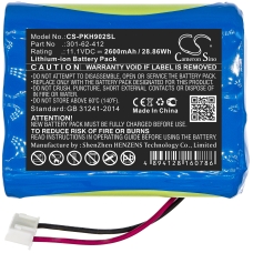 Kompatibilna zamjena baterije za Peaktech 301-62-412