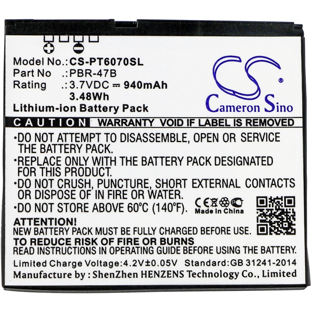 Baterija za mobilni telefon Pantech CS-PT6070SL