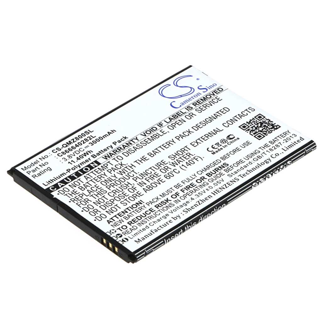 Kompatibilna zamjena baterije za Qmobile C866639282L,C866640282L
