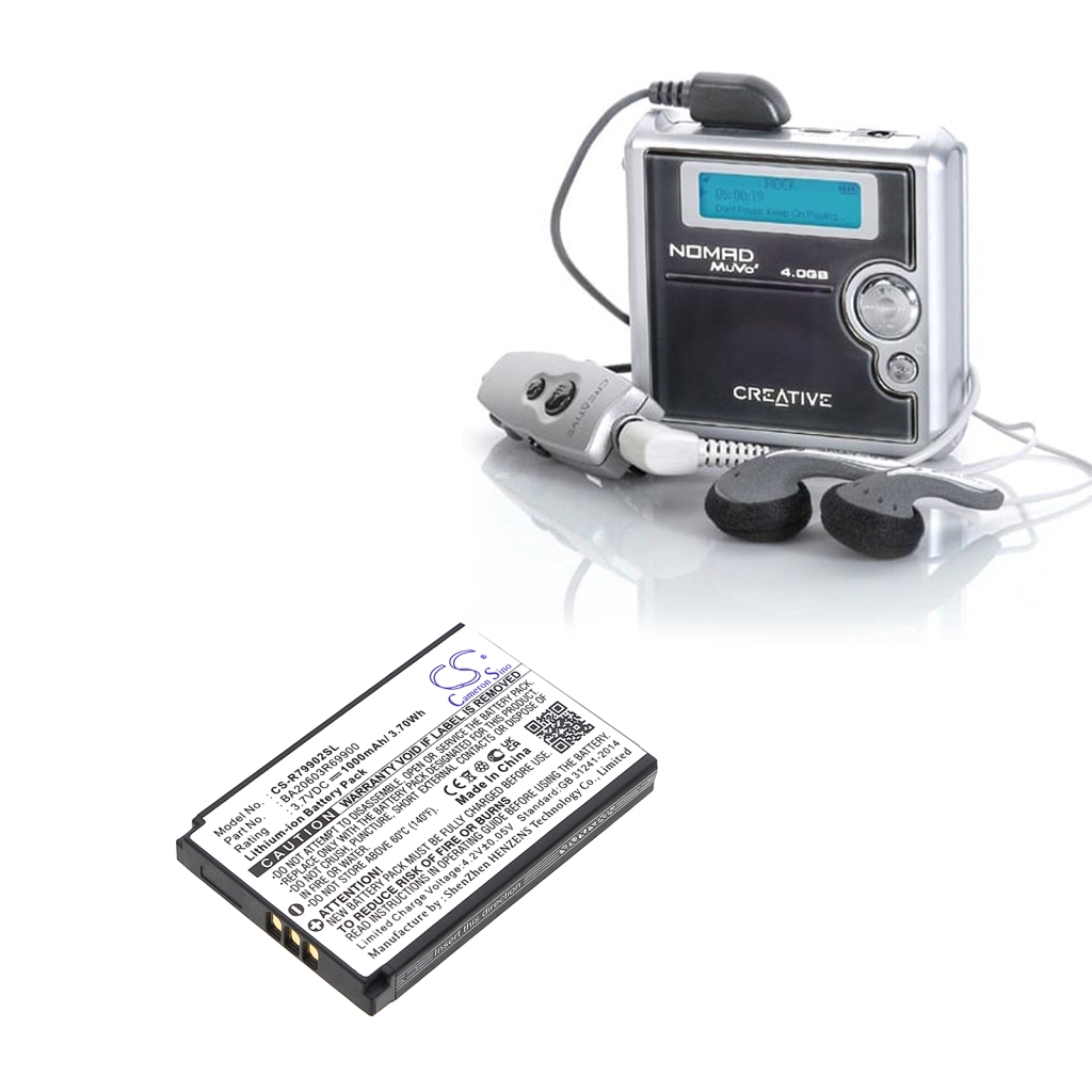 Baterija za MP3, MP4, PMP Creative CS-R79902SL
