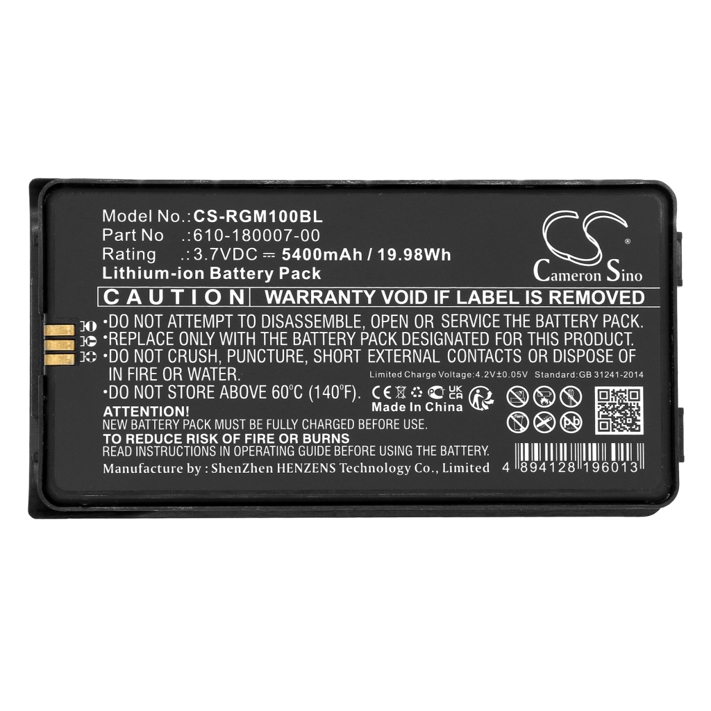 Kompatibilna zamjena baterije za Rgis 610-180007-00