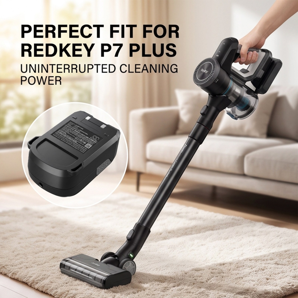 Batteries compatible with Redkey P7 Plus Plus Handheld Cordless Vacuum Cleaner CS-RKP710VX