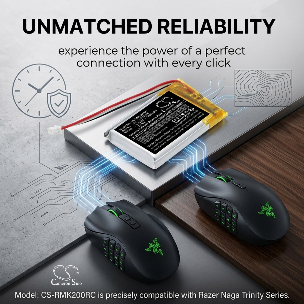 Baterije kompatibilno s RAZER Kain 202 Wireless Gaming Mouse CS-RMK200RC