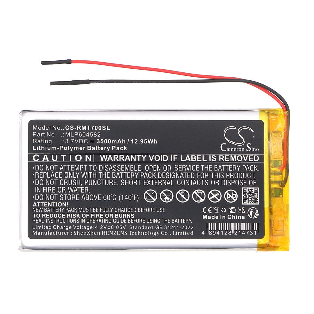 Baterija za GPS, Navigator Rand mcnally CS-RMT700SL