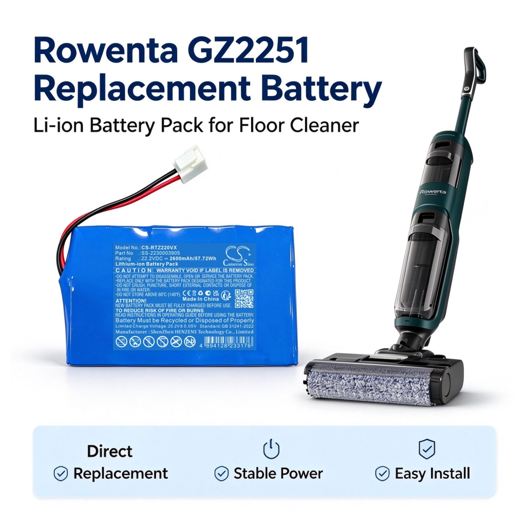 Baterije kompatibilno s Rowenta GF22 series CS-RTZ220VX