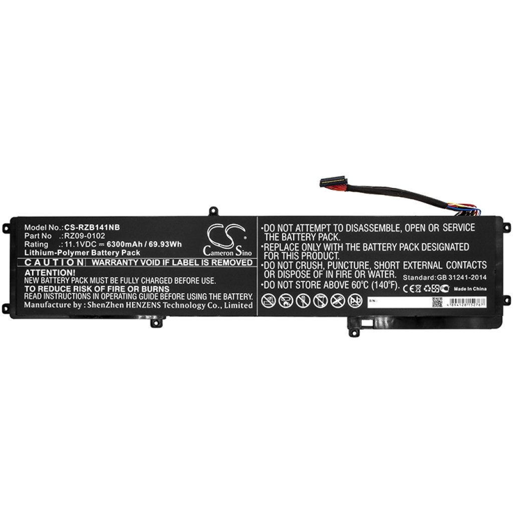 Kompatibilna zamjena baterije za Razer RZ09-0102