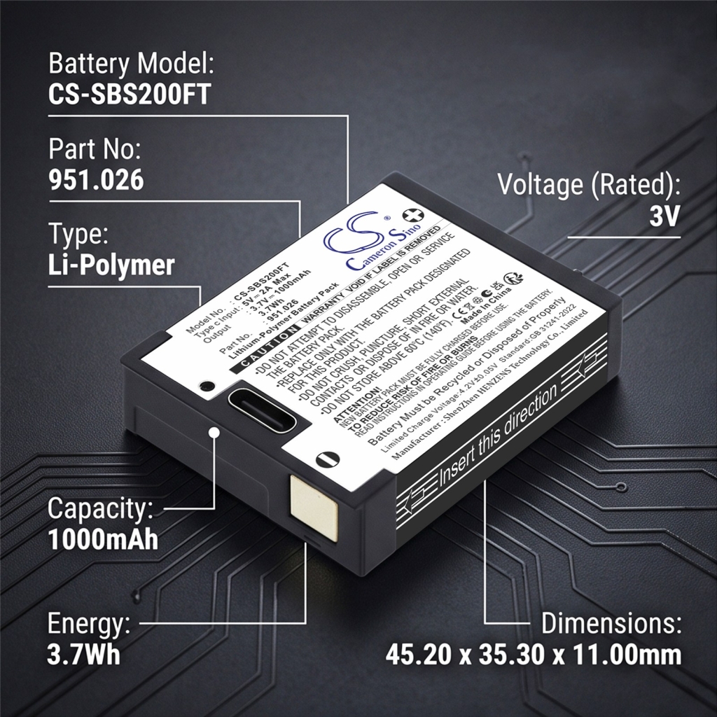 Battery for Suprabeam S2