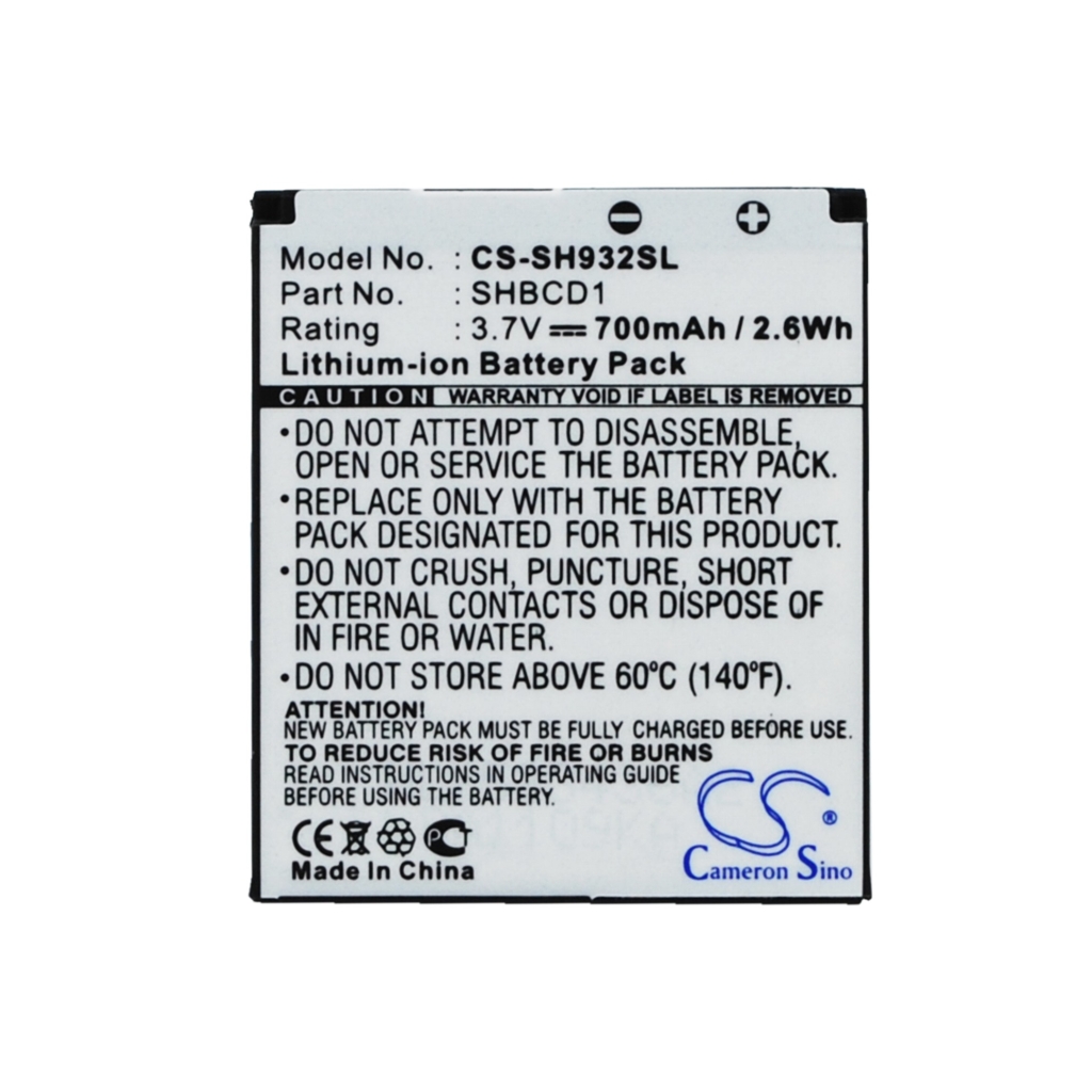 Baterija za mobilni telefon Sharp CS-SH932SL