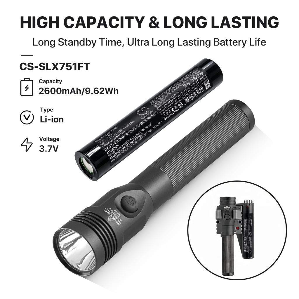Battery compatible with Streamlight