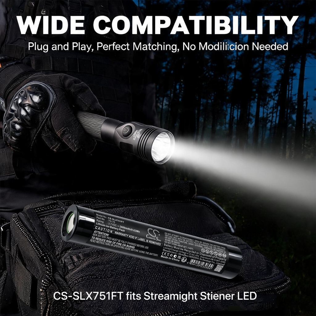 Battery compatible with Streamlight