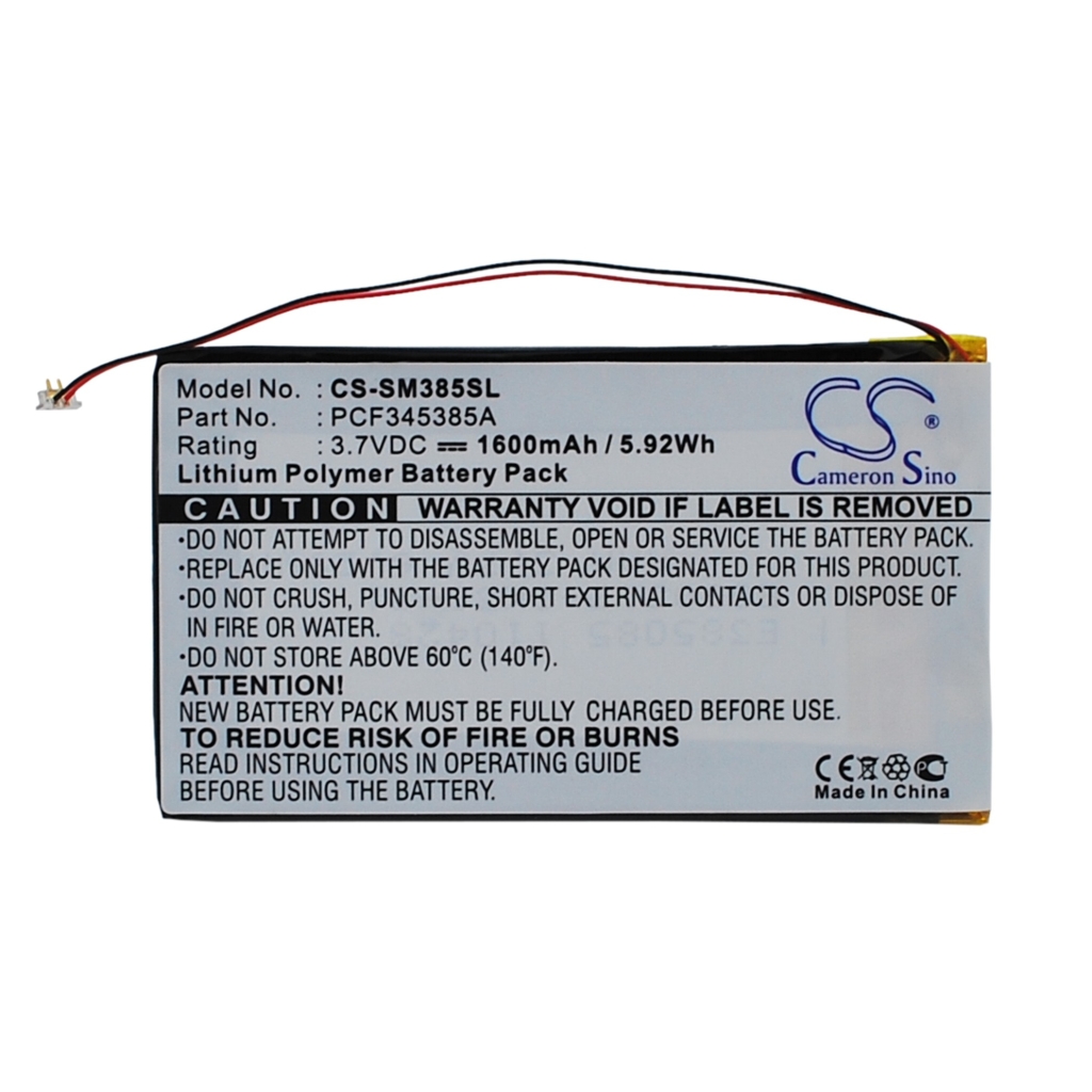 Baterija za MP3, MP4, PMP Samsung CS-SM385SL