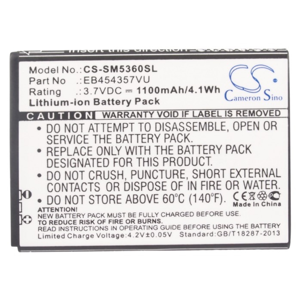 Kompatibilna zamjena baterije za Samsung EB454357VA,EB454357VU