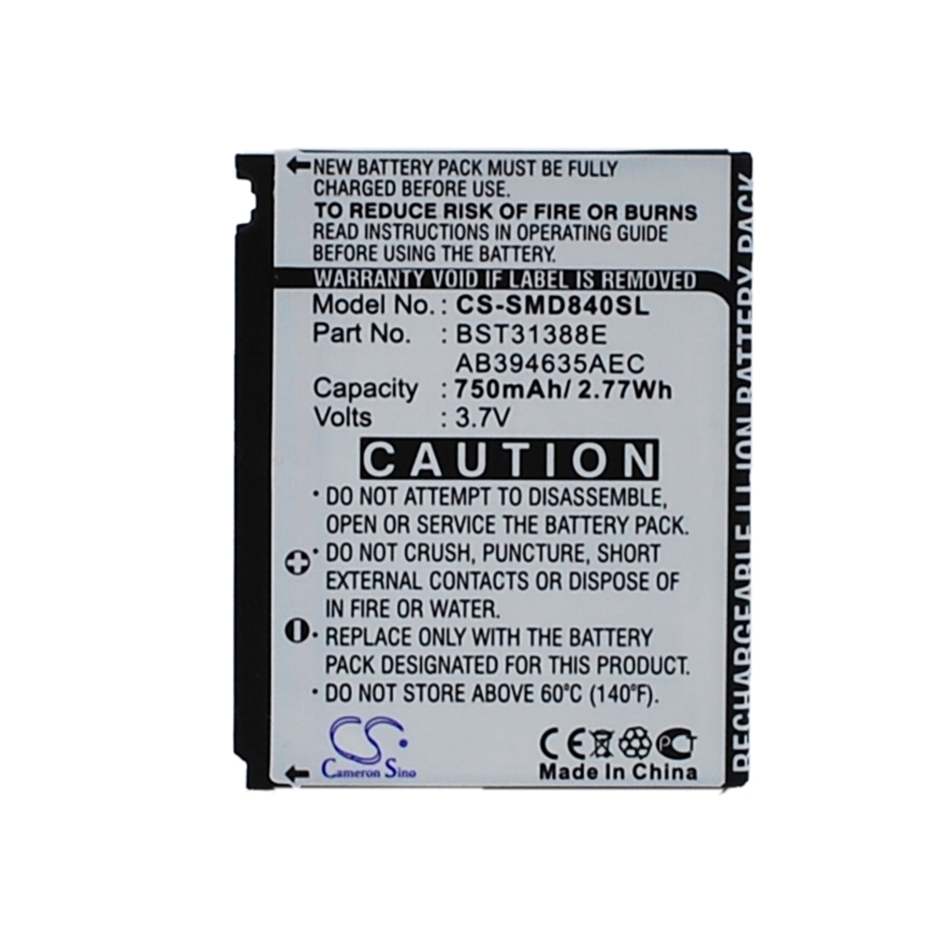 Kompatibilna zamjena baterije za Samsung AB394635AEC/STD,AB394635CC,BST31388E